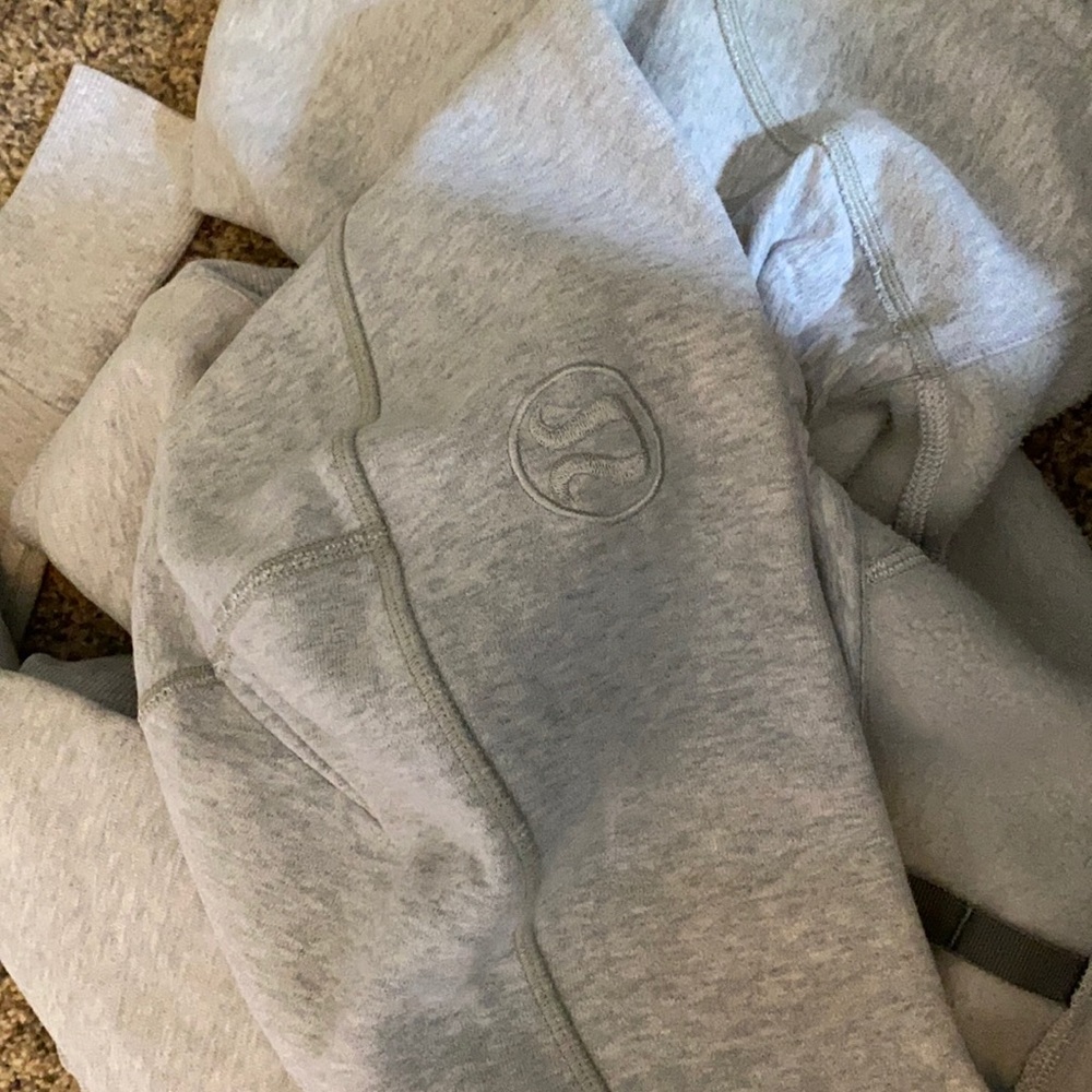 Lulu gray scuba hoodie